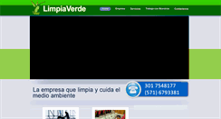Desktop Screenshot of limpiaverde.com