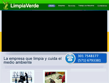 Tablet Screenshot of limpiaverde.com